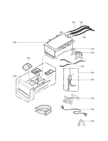 Dispenser Assembly Parts parts for Kenmore Washer 796.41482411 (79641482411, 796 41482411) from AppliancePartsPros.com