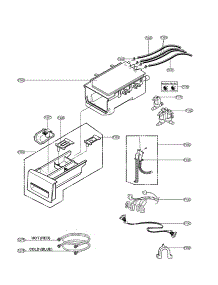 Dispenser Assembly Parts parts for Kenmore Washer 796.41538110 (79641538110, 796 41538110) from AppliancePartsPros.com