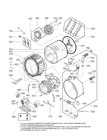Drum Parts parts for Kenmore Washer 796.41548210 (79641548210, 796 41548210) from AppliancePartsPros.com