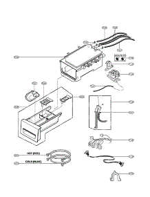 Dispenser Assembly Parts parts for Kenmore Washer 796.41549110 (79641549110, 796 41549110) from AppliancePartsPros.com
