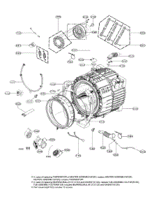 Drum Parts parts for Kenmore Washer 796.41562910 (79641562910, 796 41562910) from AppliancePartsPros.com