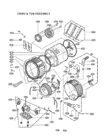Drum & Tub Assy parts for Kenmore Elite Washer 79641583211 from AppliancePartsPros.com
