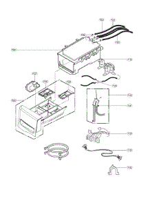 Dispenser Parts parts for Kenmore Washer 796.41683610 (79641683610, 796 41683610) from AppliancePartsPros.com