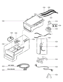Dispenser Parts parts for Kenmore Washer 796.41728000 (79641728000, 796 41728000) from AppliancePartsPros.com
