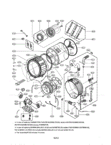 Drum And Tub Parts Assembly parts for Kenmore Washer 796.41728010 (79641728010, 796 41728010) from AppliancePartsPros.com