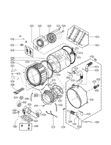 Drum And Tub Assembly Parts parts for Kenmore Washer 796.42199900 (79642199900, 796 42199900) from AppliancePartsPros.com