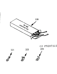 Wire Harnesses & Components parts for Kenmore Range 911.9207315 (9119207315, 911 9207315) from AppliancePartsPros.com