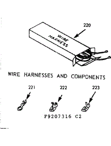 Wire Harnesses And Components parts for Kenmore Range 911.9207316 (9119207316, 911 9207316) from AppliancePartsPros.com