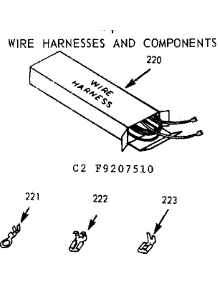 Wire Harnesses And Components parts for Kenmore Range 911.9207540 (9119207540, 911 9207540) from AppliancePartsPros.com
