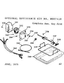 Optional Rotisserie parts for Kenmore Range 911.9207560 (9119207560, 911 9207560) from AppliancePartsPros.com