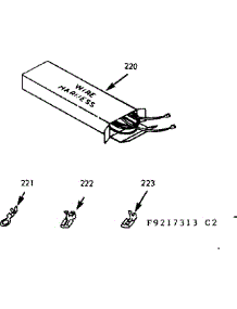 Wire Harnesses & Components parts for Kenmore Range 911.9217313 (9119217313, 911 9217313) from AppliancePartsPros.com
