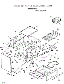 Body Section parts for Kenmore Range 911.9218012 (9119218012, 911 9218012) from AppliancePartsPros.com