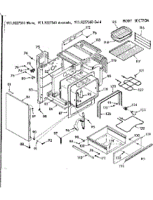 Body Section parts for Kenmore Range 911.9227560 (9119227560, 911 9227560) from AppliancePartsPros.com