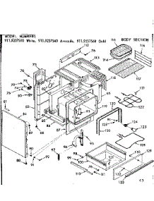 Body Section parts for Kenmore Range 911.9237510 (9119237510, 911 9237510) from AppliancePartsPros.com