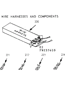 Wire Harnesses And Components parts for Kenmore Range 911.9237610 (9119237610, 911 9237610) from AppliancePartsPros.com