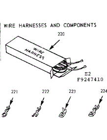 Wire Harnesses & Components parts for Kenmore Range 911.9247410 (9119247410, 911 9247410) from AppliancePartsPros.com