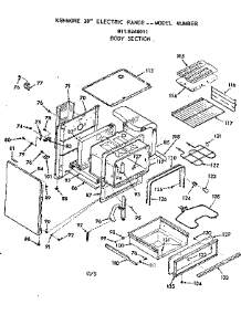 Body Section parts for Kenmore Range 911.9248011 (9119248011, 911 9248011) from AppliancePartsPros.com