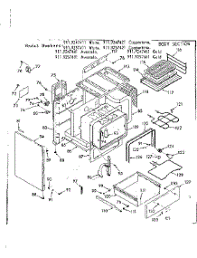 Body Section parts for Kenmore Range 911.9257461 (9119257461, 911 9257461) from AppliancePartsPros.com
