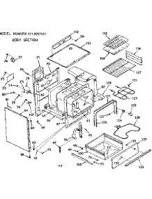 Body Section parts for Kenmore Range 911.9257611 (9119257611, 911 9257611) from AppliancePartsPros.com