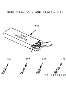 Wire Harnesses And Components parts for Kenmore Range 911.9257640 (9119257640, 911 9257640) from AppliancePartsPros.com