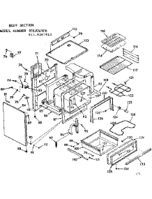 Body Section parts for Kenmore Range 911.9267810 (9119267810, 911 9267810) from AppliancePartsPros.com