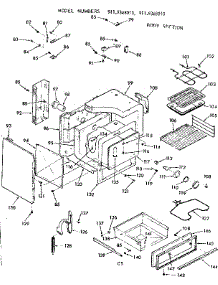 Body Section parts for Kenmore Range 911.9348010 (9119348010, 911 9348010) from AppliancePartsPros.com