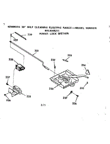 Power Lock Section parts for Kenmore Range 911.9348211 (9119348211, 911 9348211) from AppliancePartsPros.com