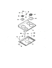 Maintop parts for Kenmore Range 911.9352190 (9119352190, 911 9352190) from AppliancePartsPros.com