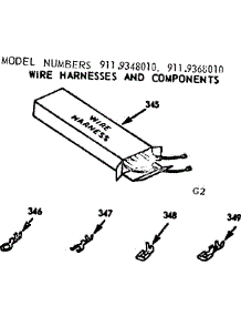 Wire Harnesses And Components parts for Kenmore Range 911.9368010 (9119368010, 911 9368010) from AppliancePartsPros.com