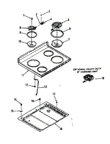 Main Section parts for Kenmore Range 911.9368710 (9119368710, 911 9368710) from AppliancePartsPros.com