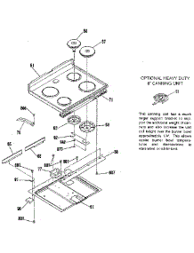 Main Top Section parts for Kenmore Range 911.9369181 (9119369181, 911 9369181) from AppliancePartsPros.com