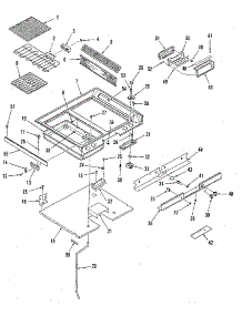 Main Top Section parts for Kenmore Range 911.9698890 (9119698890, 911 9698890) from AppliancePartsPros.com
