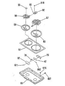 Opt Elec Hob Element Kit 4998831 parts for Kenmore Range 911.9698893 (9119698893, 911 9698893) from AppliancePartsPros.com