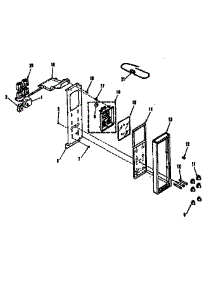 Control Panel Section parts for Kenmore Range 911.9808513 (9119808513, 911 9808513) from AppliancePartsPros.com