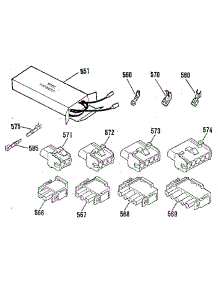 Wire Harnesses And Components parts for Kenmore Range 911.9851190 (9119851190, 911 9851190) from AppliancePartsPros.com