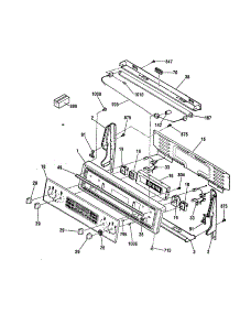 Backsplash parts for Kenmore Range 911.99003991 (91199003991, 911 99003991) from AppliancePartsPros.com
