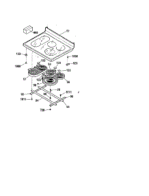 Maintop parts for Kenmore Range 911.99003991 (91199003991, 911 99003991) from AppliancePartsPros.com