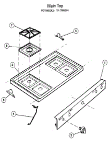 Main Top parts for Kenmore Range 917.859094 (917859094, 917 859094) from AppliancePartsPros.com