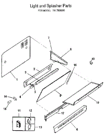 Upper Oven parts for Kenmore Range 917.859094 (917859094, 917 859094) from AppliancePartsPros.com