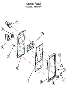 Control Panel parts for Kenmore Range 917.859094 (917859094, 917 859094) from AppliancePartsPros.com