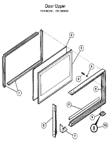 Door Upper parts for Kenmore Range 917.859094 (917859094, 917 859094) from AppliancePartsPros.com