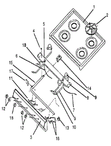 20" Top And Burner Assembly parts for Kenmore Range 960.7052190 (9607052190, 960 7052190) from AppliancePartsPros.com