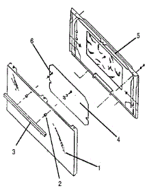 Oven Door Assembly parts for Kenmore Range 960.7052190 (9607052190, 960 7052190) from AppliancePartsPros.com