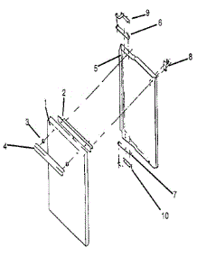 Cabinet Door Assembly parts for Kenmore Range 960.7052190 (9607052190, 960 7052190) from AppliancePartsPros.com