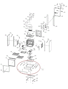Exploded View Oven parts for Kenmore Wall Oven 982.76833420 (98276833420, 982 76833420) from AppliancePartsPros.com