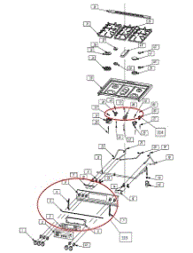 Exploded View Cooktop parts for Kenmore Wall Oven 982.76833420 (98276833420, 982 76833420) from AppliancePartsPros.com
