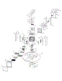 Exploded View Oven parts for Kenmore Wall Oven 982.76843420 (98276843420, 982 76843420) from AppliancePartsPros.com