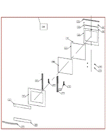 Exploded View Door parts for Kenmore Wall Oven 982.76843420 (98276843420, 982 76843420) from AppliancePartsPros.com