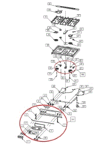 Exploded View Cooktop parts for Kenmore Wall Oven 982.76843420 (98276843420, 982 76843420) from AppliancePartsPros.com