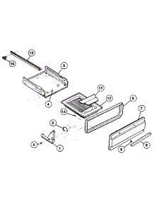 Drawer parts for Kenmore Gas Range 993.01(1988) (99301(1988), 993 01(1988)) from AppliancePartsPros.com